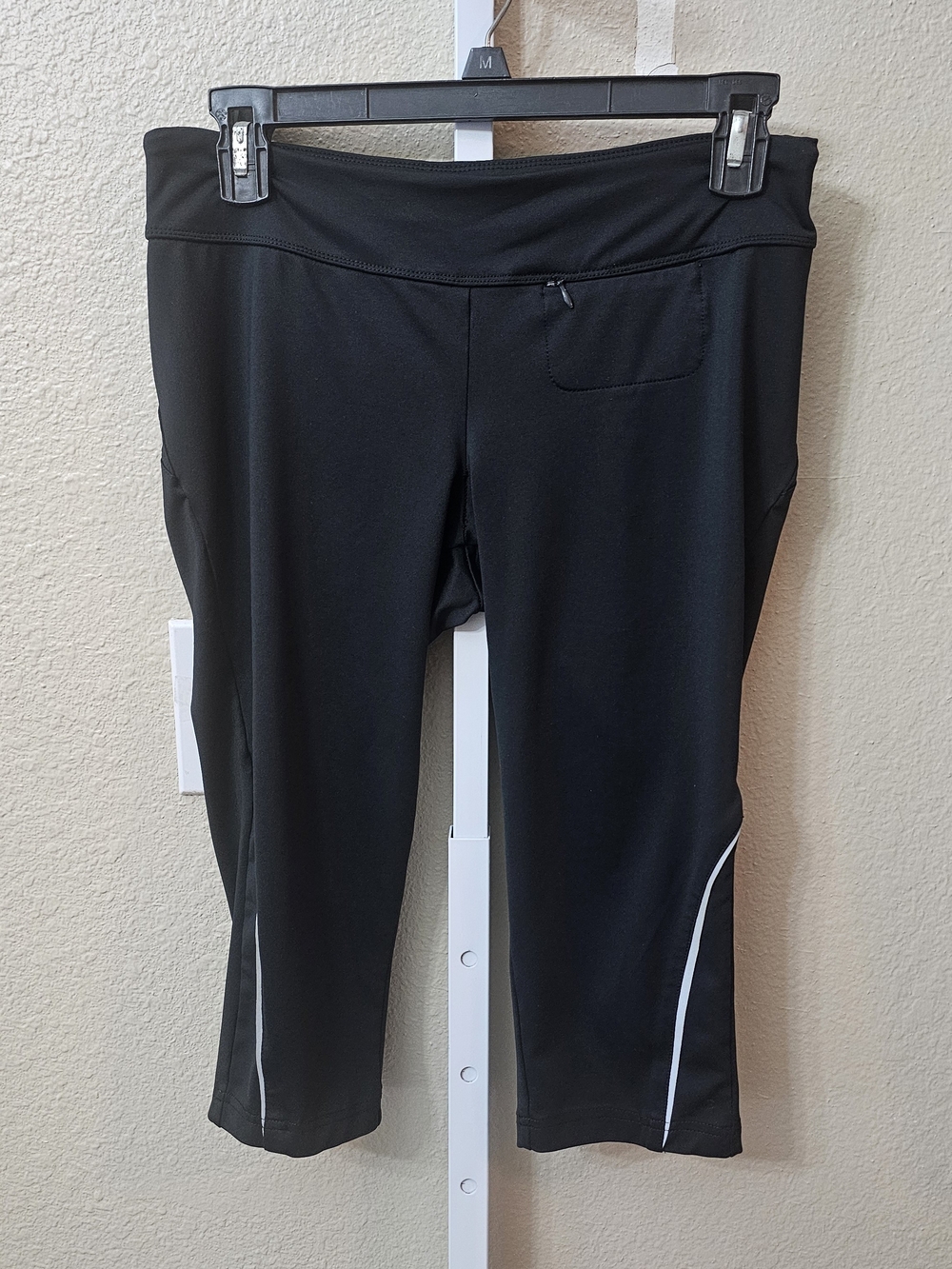 Champions Black Active Capri Pants with Reflective Trim